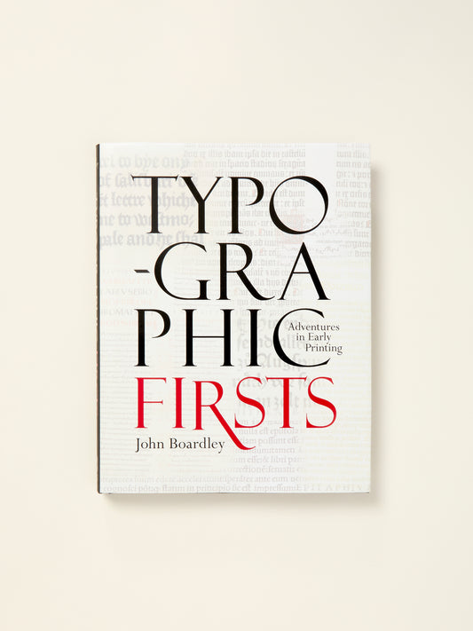 Typographic Firsts