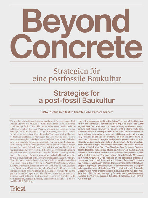 Beyond Concrete: Strategies For A Post-Fossil Baukultur