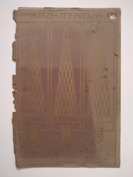 Joseph M. Olbrich - Individual Plates -  From Architektur von Olbrich, Serie III, 1901-14 (Ephemera)