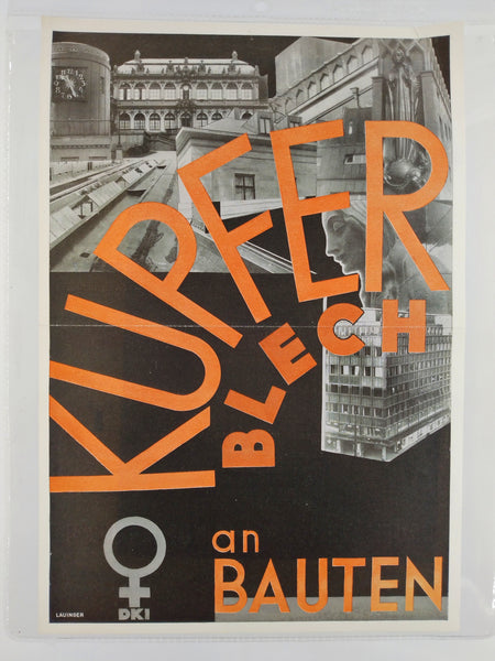 Kupferblech An Bauten (Copper Sheeting And Building) (Advertisement) (Ephemera)