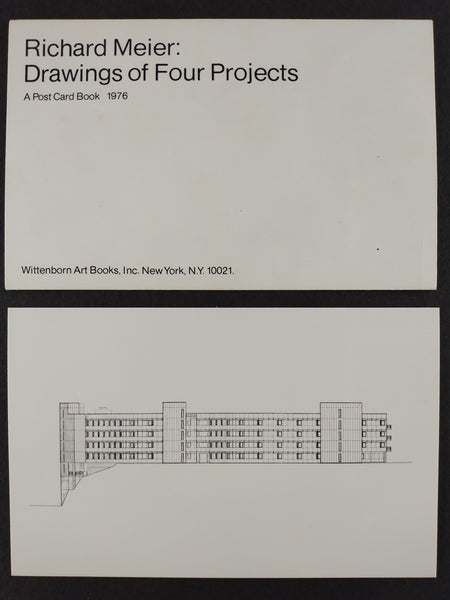 Richard Meier - Drawings Of Four Projects - A Post Card Book (23 Postcards Showing 4 Building Projects) (Ephemera)