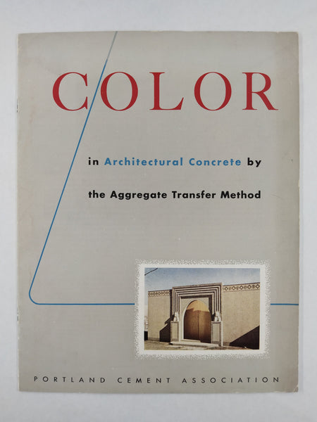 Color In Architectural Concrete By The Aggregate Method (Advertising Supplement) (Ephemera)