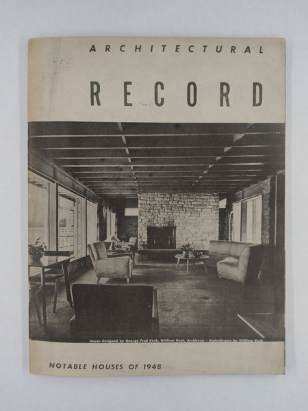 Architectural Record - Notable Houses of 1948 (Magazine) (Ephemera)