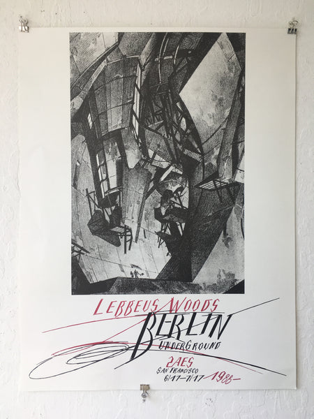 "Lebbeus Woods" Berlin Underground (Poster)