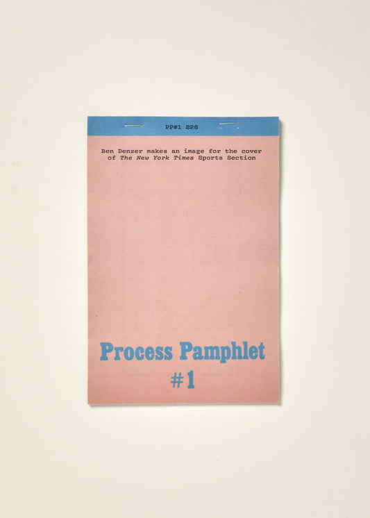 Process Pamphlet: #1: Ben Denzer makes an image for the cover of the New York Times Sports Secion