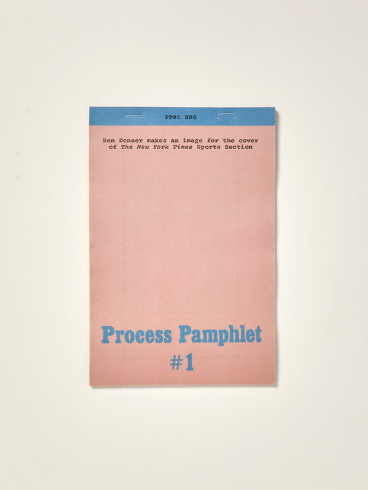 Process Pamphlet: #1: Ben Denzer makes an image for the cover of the New York Times Sports Secion