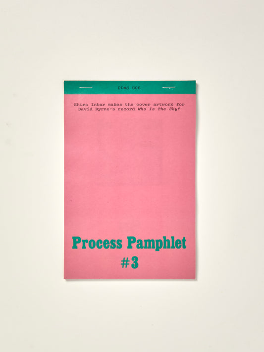 Process Pamphlet: #3: Shira Inbar makes the cover artwork for David Byrne's record Who Is The Sky?
