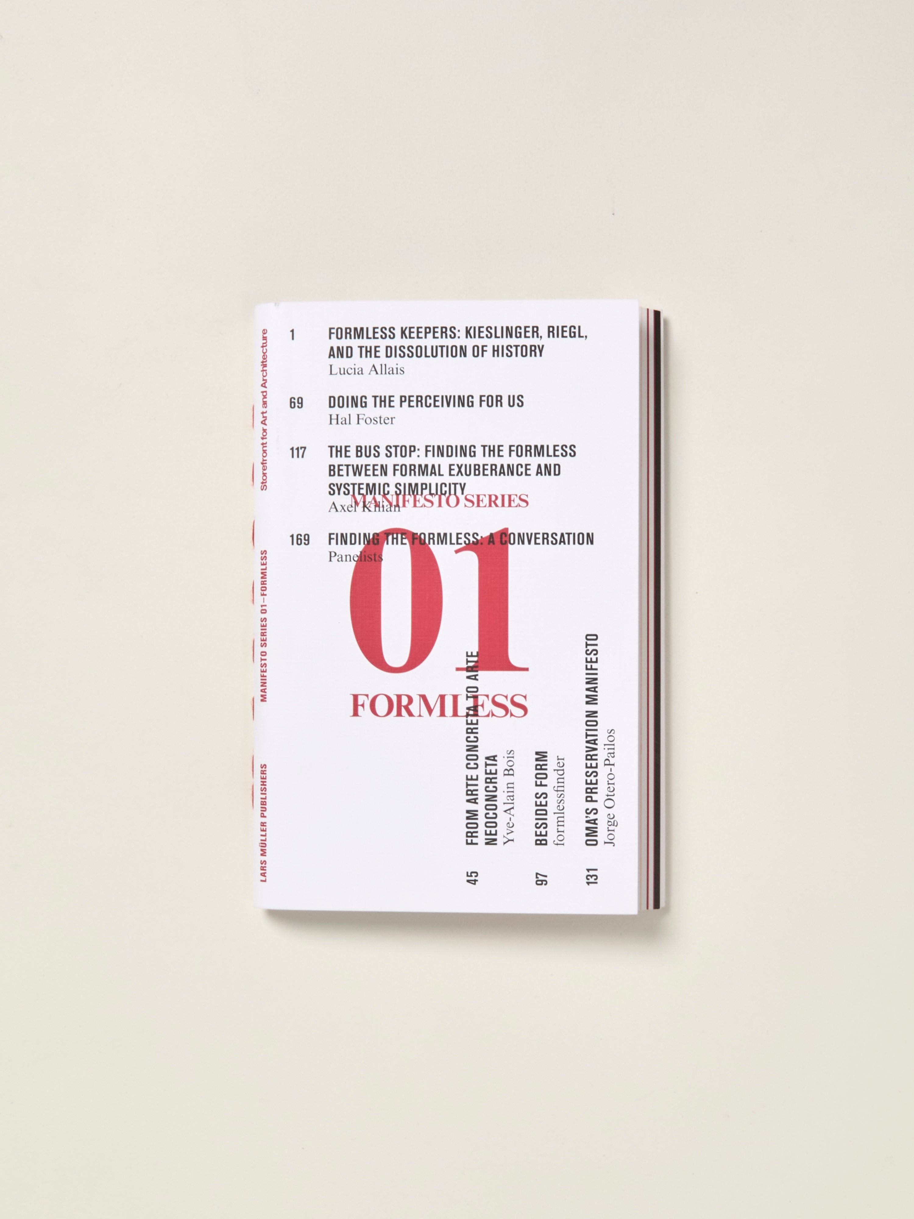 Formless: Storefront for Art and Architecture Manifesto Series 1 ...