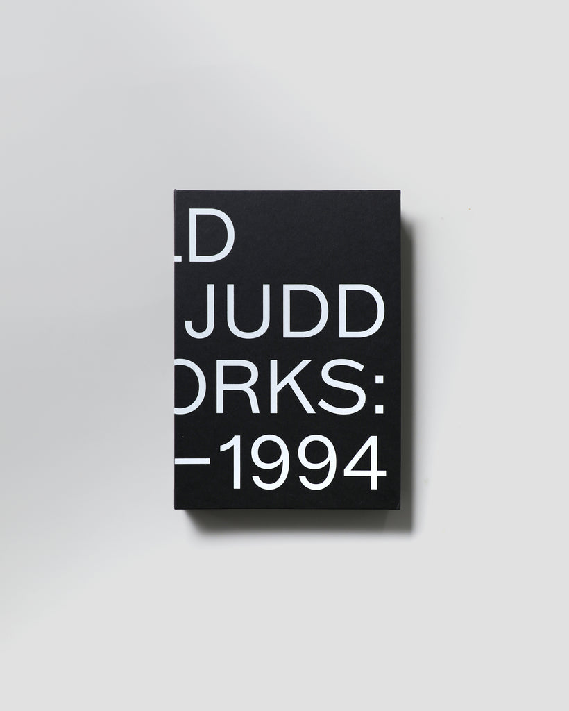 Donald Judd: Artworks 1970–1994