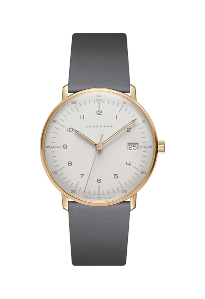 Max Bill Watch: Gold Womens Dial (Date)