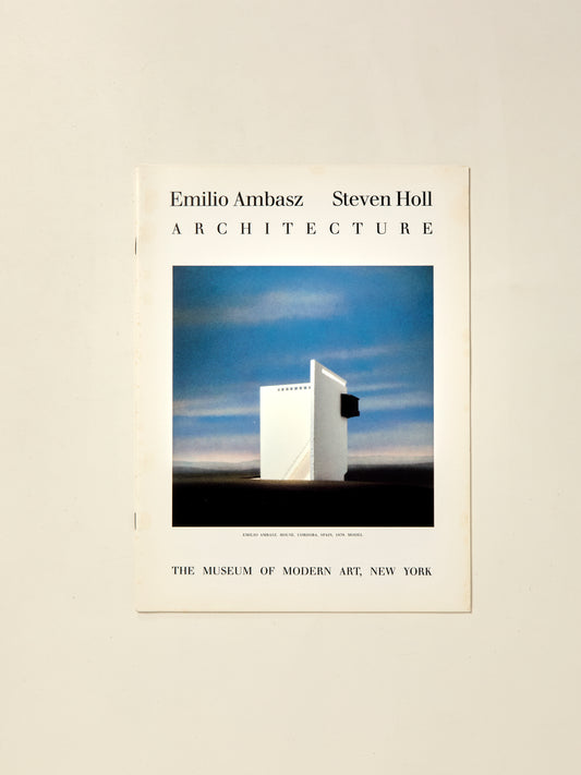 Emilio Ambasz and Steven Holl: Architecture