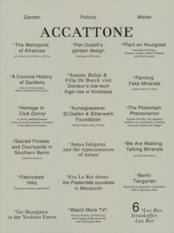 Accattone Magazine On Architecture Issue 6