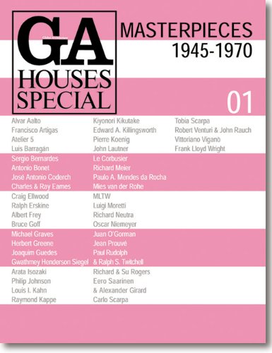 GA Houses Special 01: Masterpieces 1945-1970