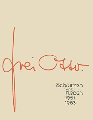 Frei Otto: Schriften Und Reden, 1951 - 1983