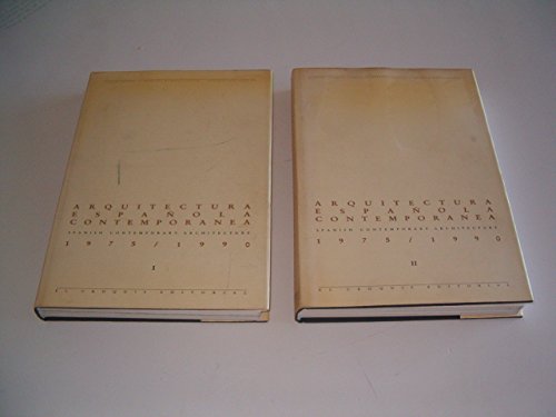 Spanish Contemporary Architecture 1975-1990 (2 volumes)