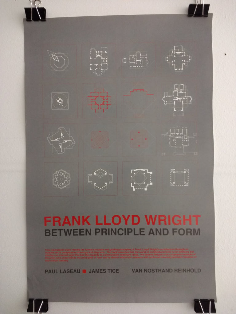 Frank LLoyd Wright - Between Principle And Form (Poster)