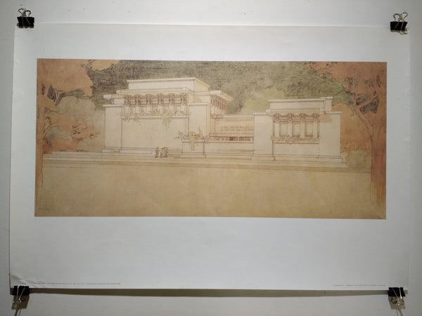 Frank Lloyd Wright - Unity Temple, Oak Park, Il (Poster)