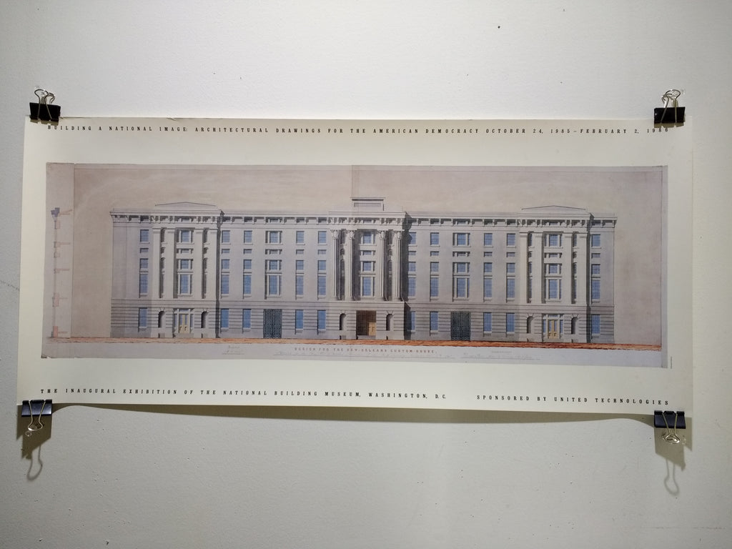 Building A National Image: Architectural Drawings For The American Democracy (Poster)