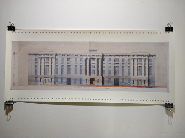 Building A National Image: Architectural Drawings For The American Democracy (Poster)