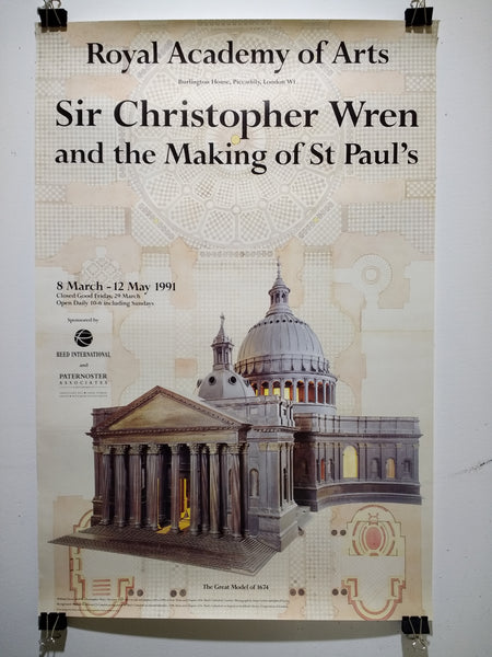 Sir Christopher Wren - And The Making Of St Paul's (Poster)