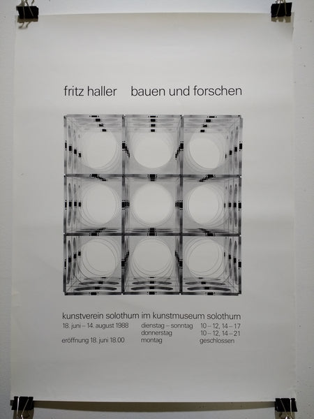 Fritz Haller - Bauen Und Forschen (Poster)