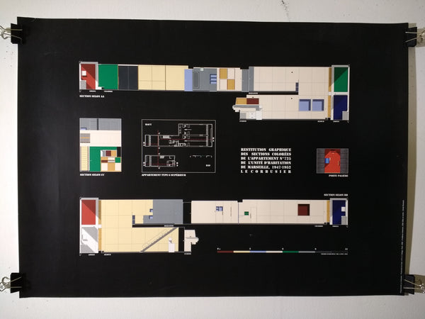 Le Corbusier - Restitution Graphique Des Section Colorees (Poster)