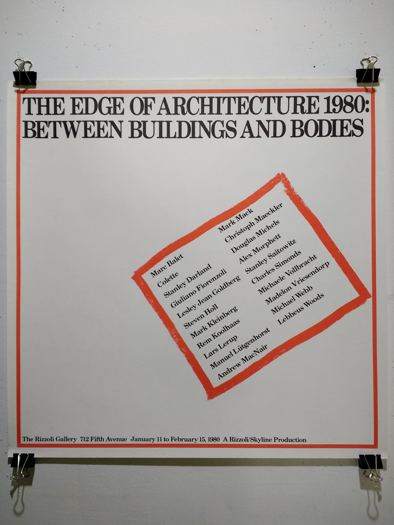The Edge Of Architecture 1980: Between Buildings And Bodies (Poster)