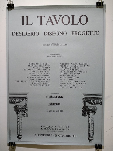 Il Tavolo - Desiderio Disegno Progetto (Poster)