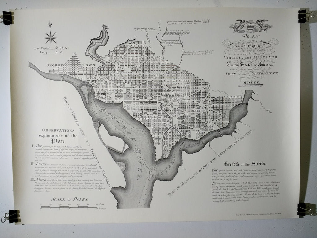 Plan Of The City Of Washington (Poster)