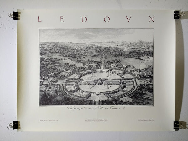 Charles Nicolas Ledoux - Vue Perspective De La Ville De Chaux (Poster)