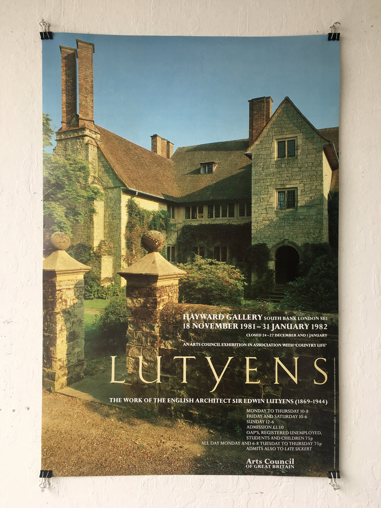 Edwin Lutyens - The Work of the English Architect Sir Edwin Lutyens (1869–1944) (Poster)