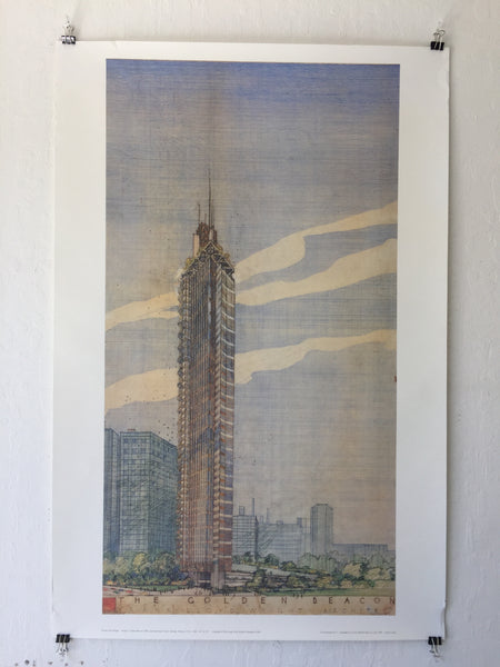 Frank Lloyd Wright "Golden Beacon" Office + Apartment Building Chicago