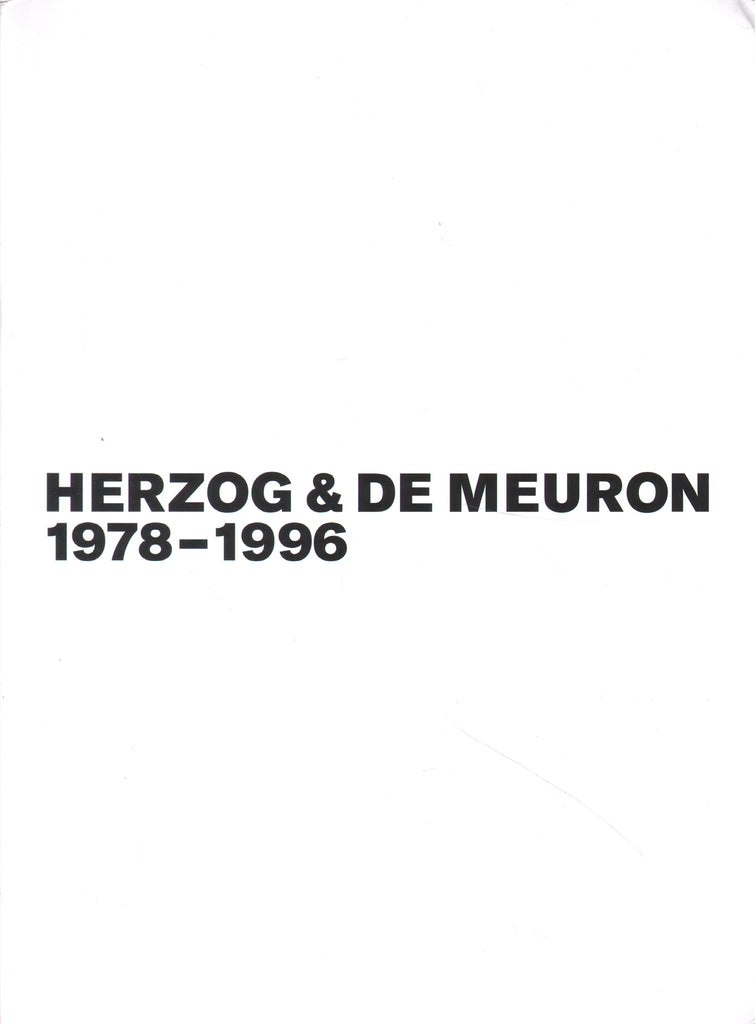 Herzog & de Meuron 1978 - 1996 /Vol. 1-3