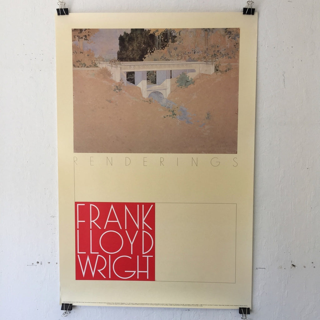 Frank Lloyd Wright - Bridge, Ravine Bluffs Development (Poster)