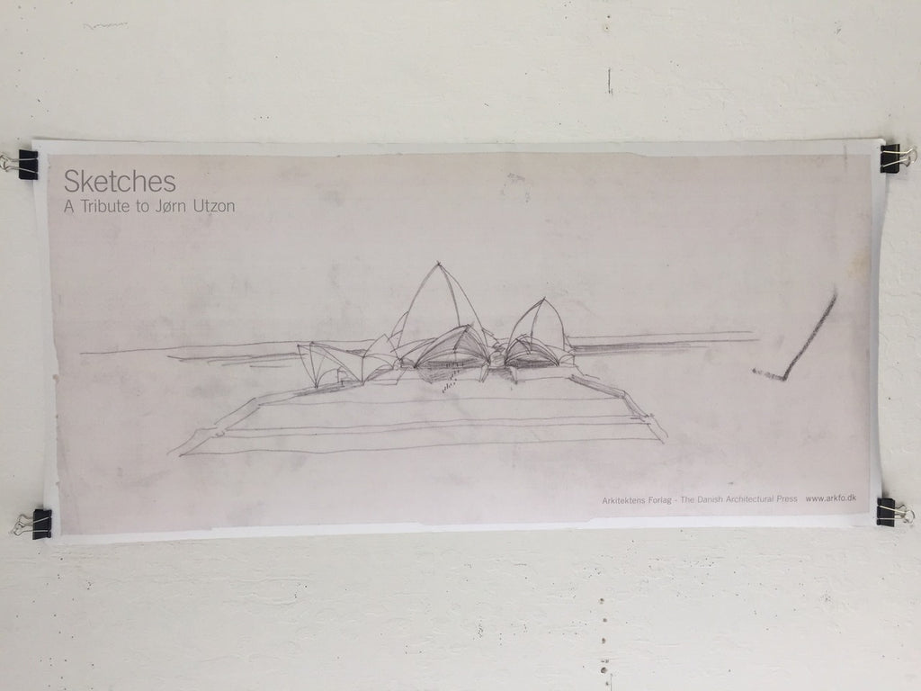 Jorn Utzon - Sketches - A Tribute To Jorn Utzon (Poster)