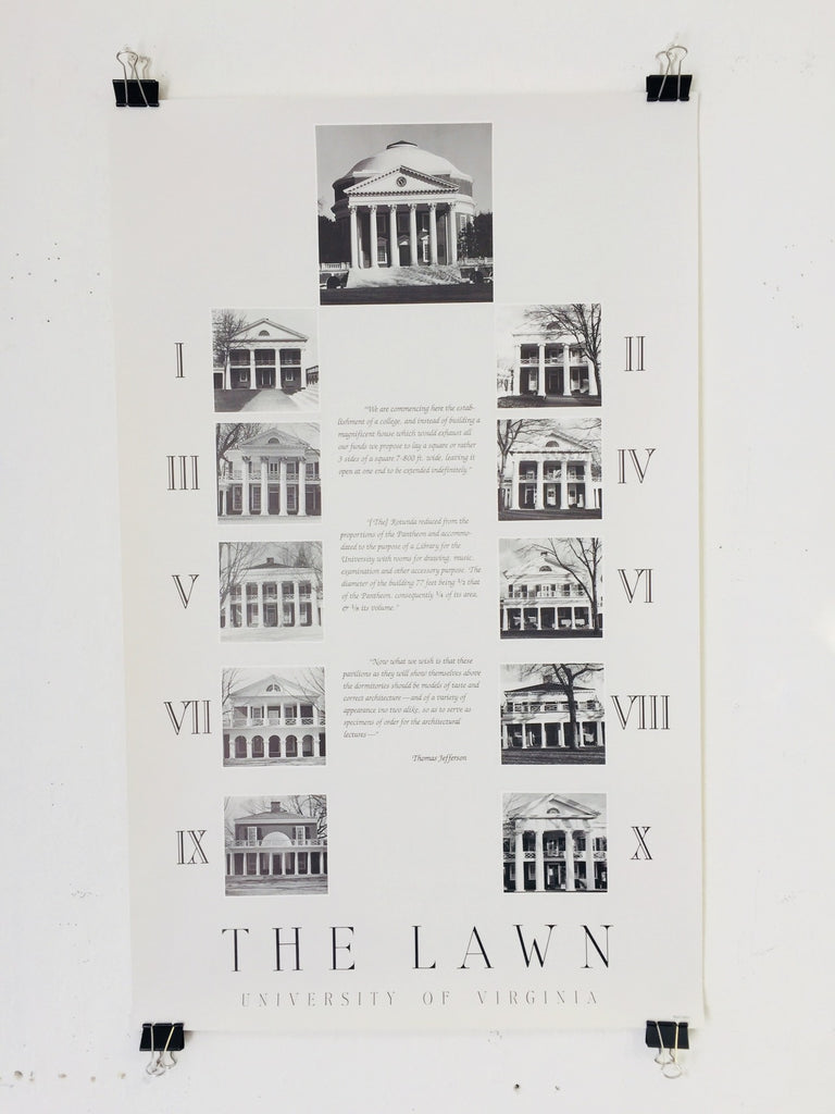 The Lawn - University Of Virginia (Poster)